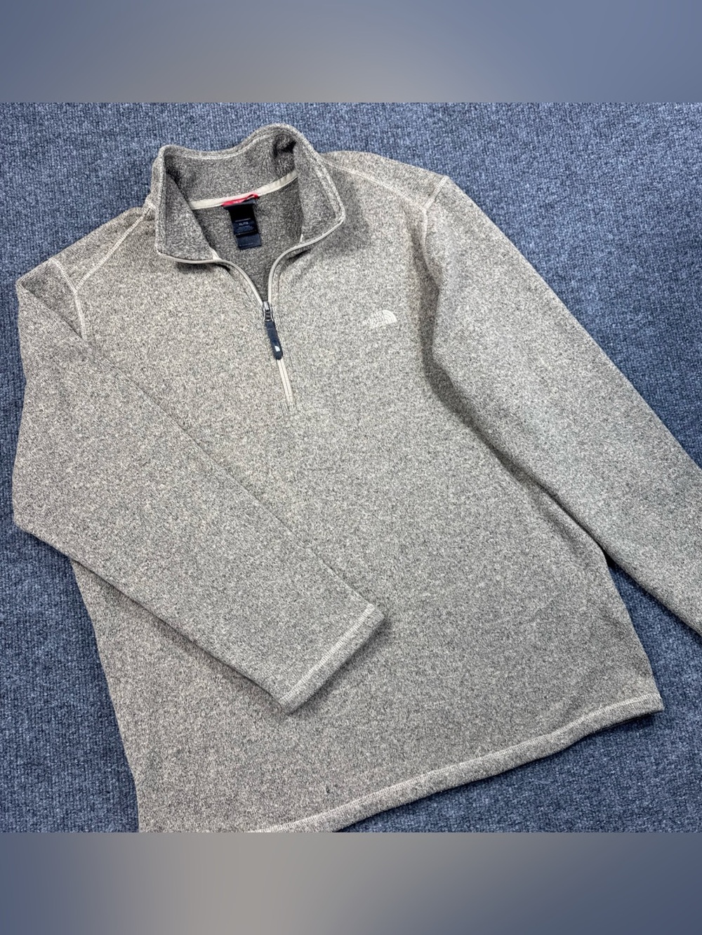 The North Face Fleece Pullover Mens XL Brown Quarter Zip Knit Gorpcore